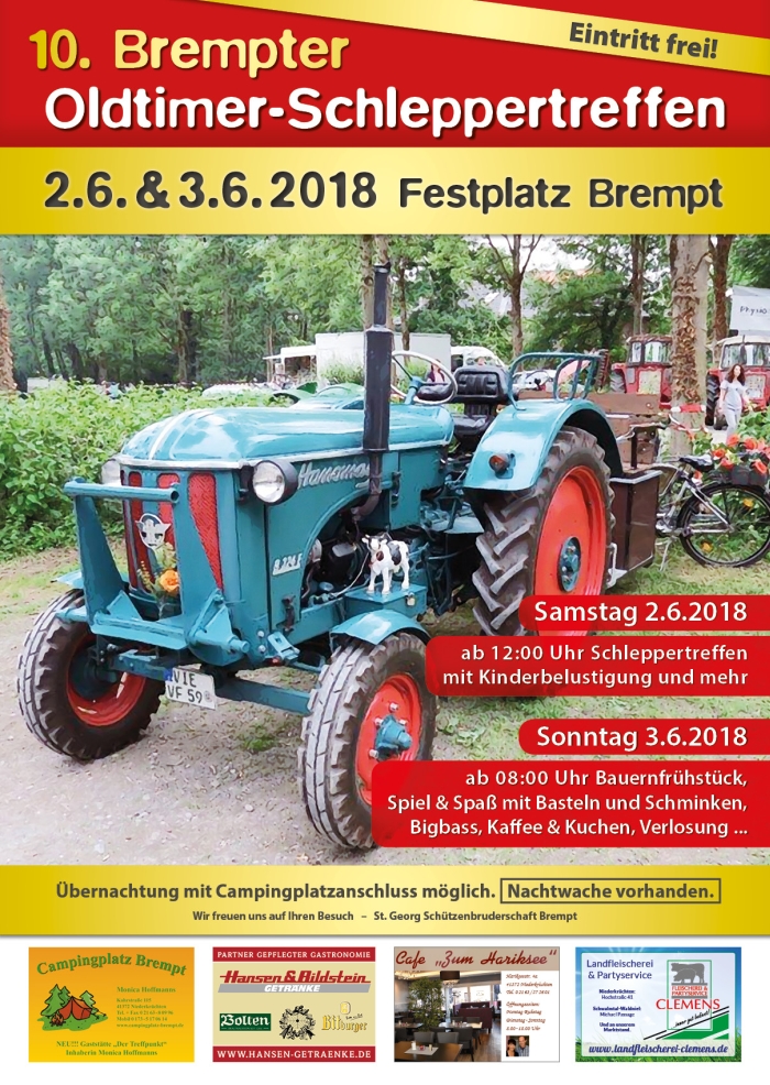Plakat Schleppertreff 2018