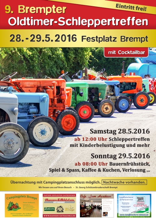 Plakat Schleppertreff 2016
